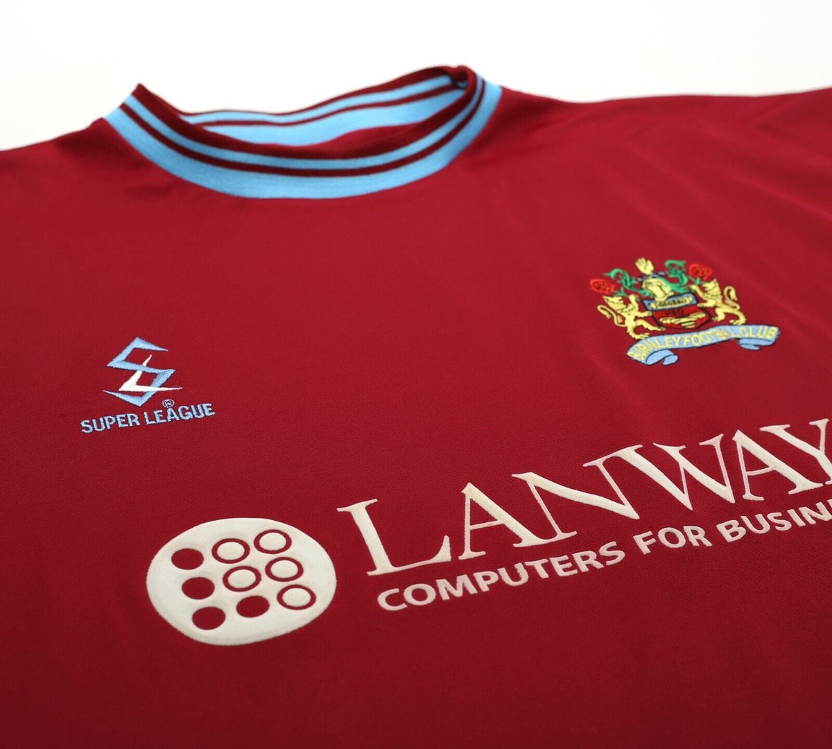 2001/02 BURNLEY FC Vintage MitreSuper League Home Football Shirt Jersey (XL)