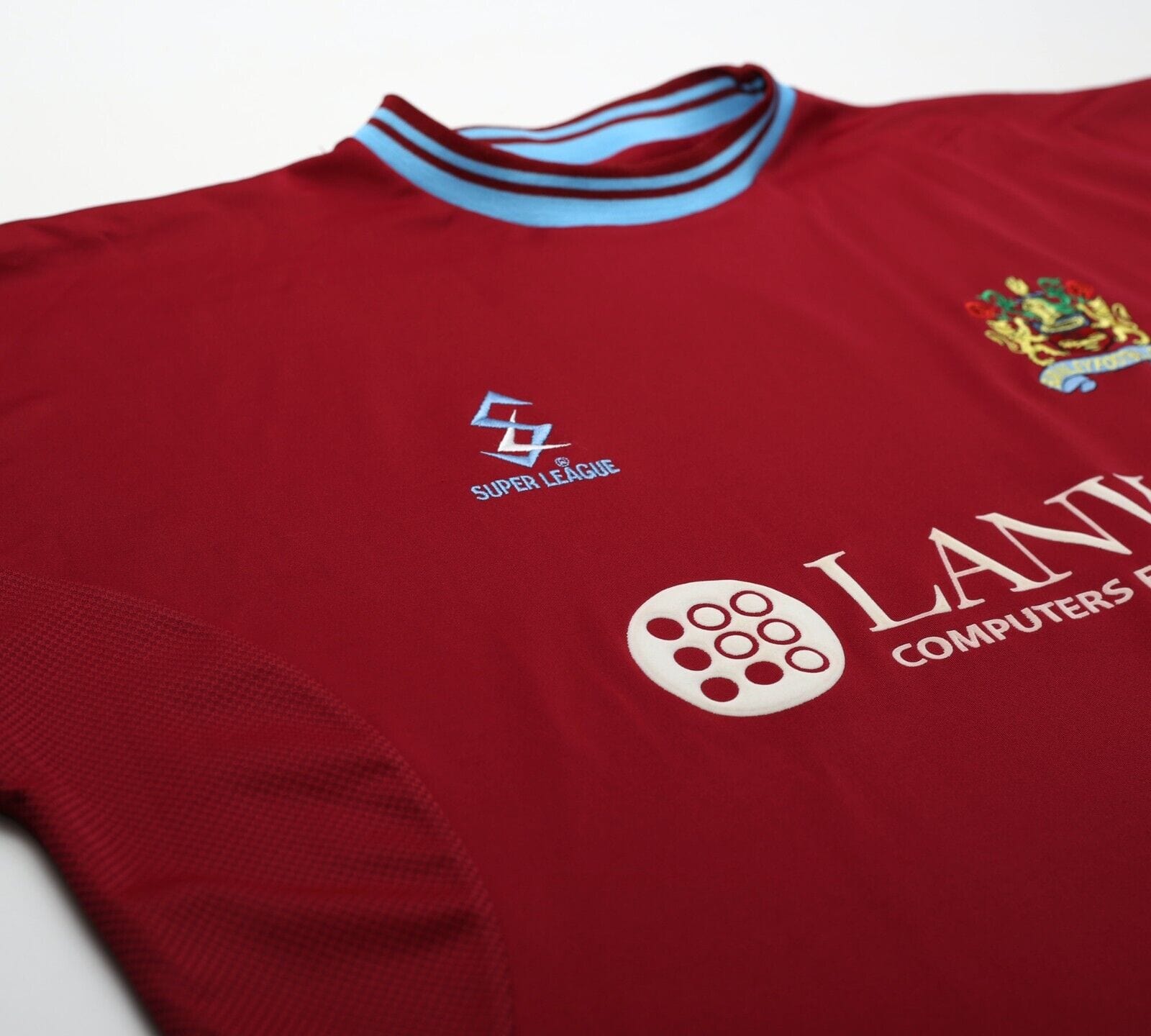 2001/02 BURNLEY FC Vintage MitreSuper League Home Football Shirt Jersey (XL)
