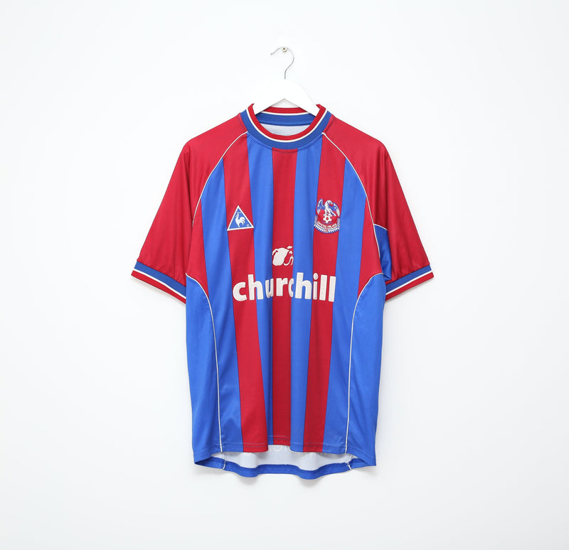 2001/02 CRYSTAL PALACE Vintage le coq sportif Home Football Shirt (L)