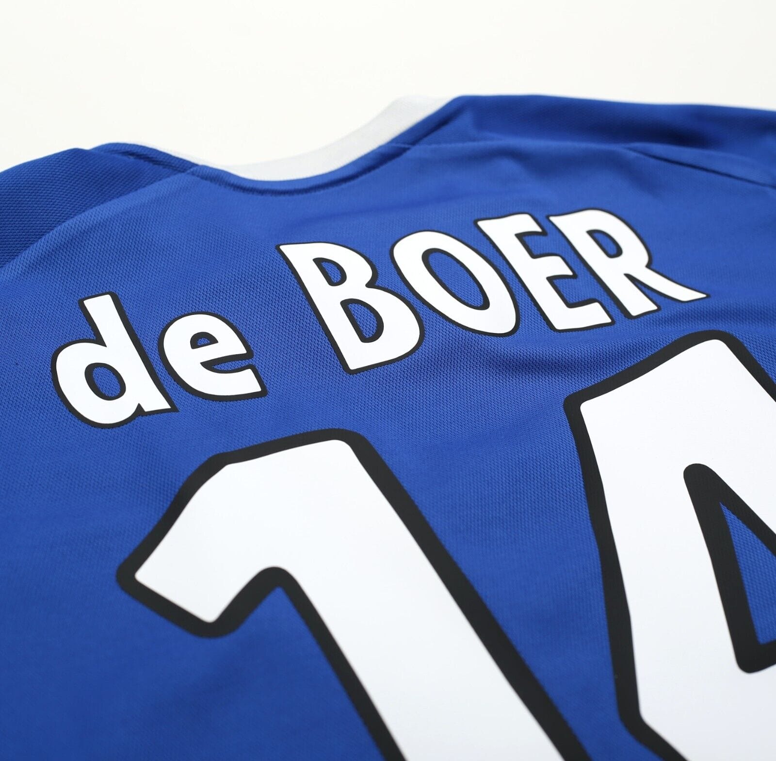 2001/02 DE BOER #14 Rangers Vintage Nike Home Football Shirt Jersey (L)