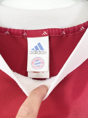 2001/02 EFFENBERG #11 Bayern Munich Vintage adidas UCL Football Shirt (L)