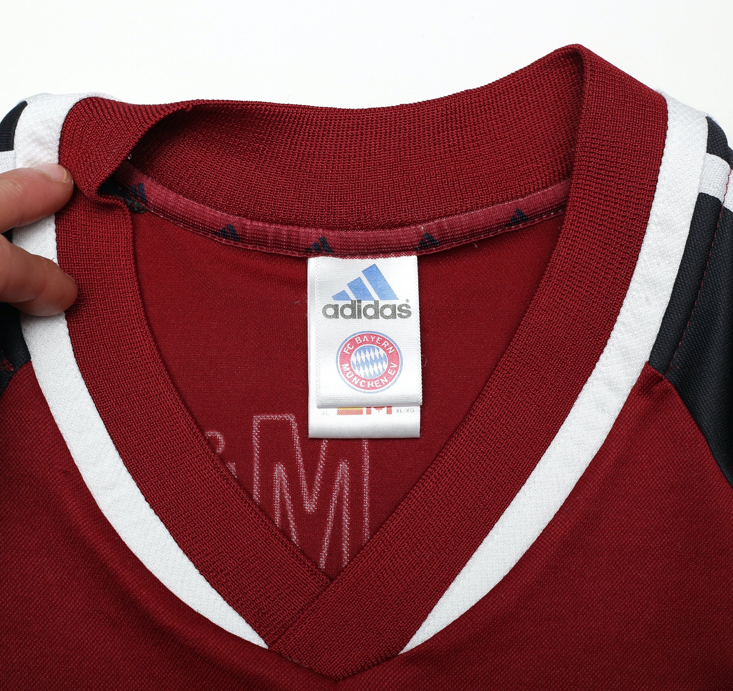 2001/02 ELBER #9 Bayern Munich Vintage adidas Home Football Shirt (XL)
