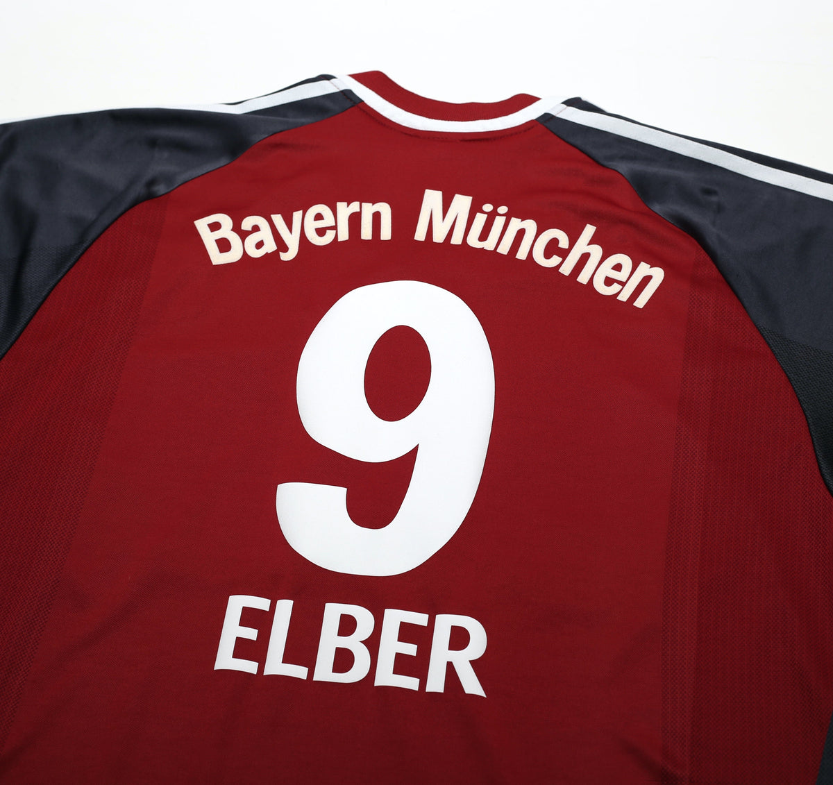 2001/02 ELBER #9 Bayern Munich Vintage adidas Home Football Shirt (XL)