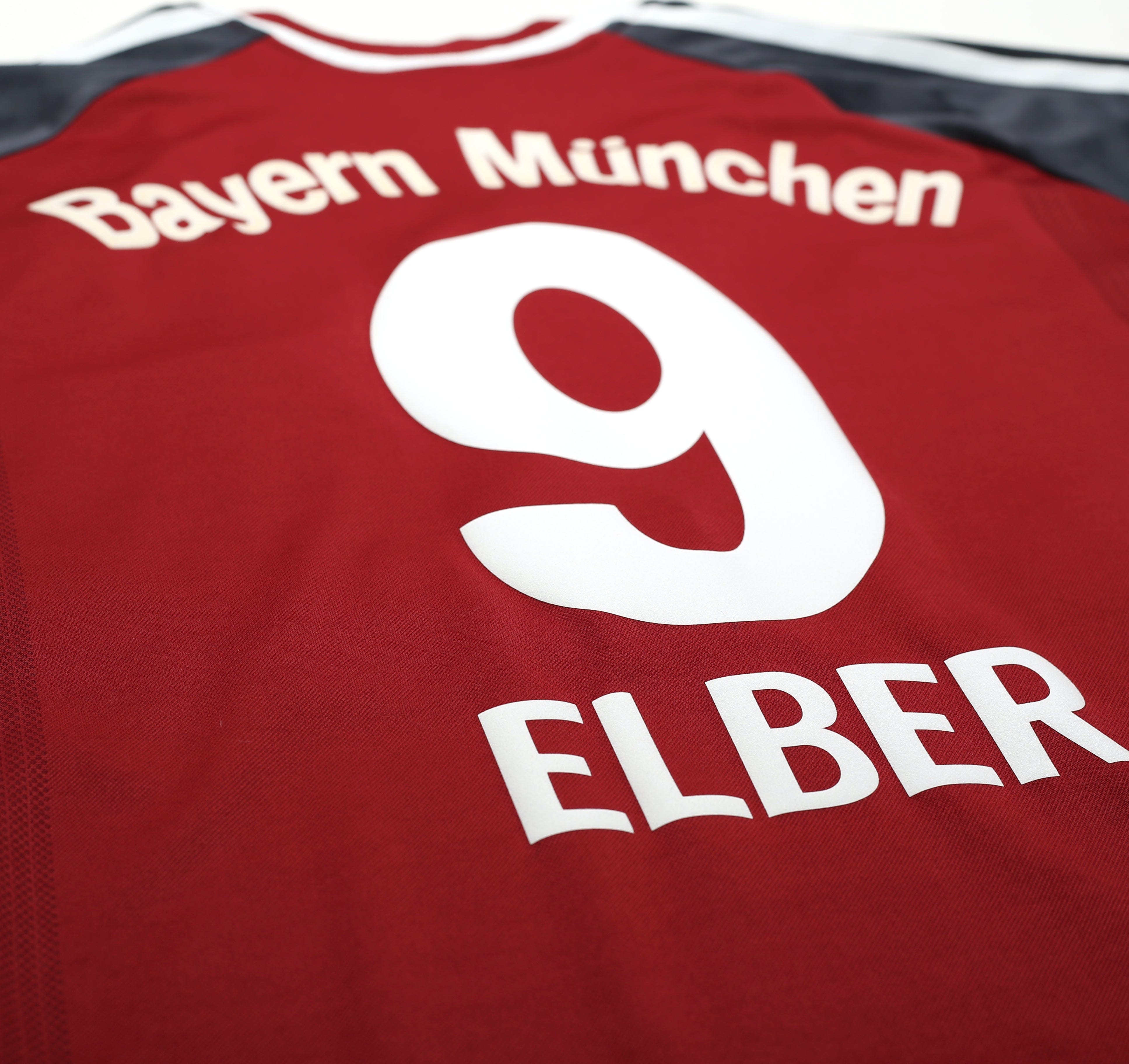 2001/02 ELBER #9 Bayern Munich Vintage adidas Home Football Shirt (XL)