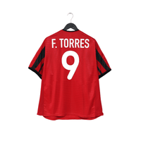 2001/02 F. TORRES #9  Atletico Madrid Vintage Nike Away Football Shirt (XL)