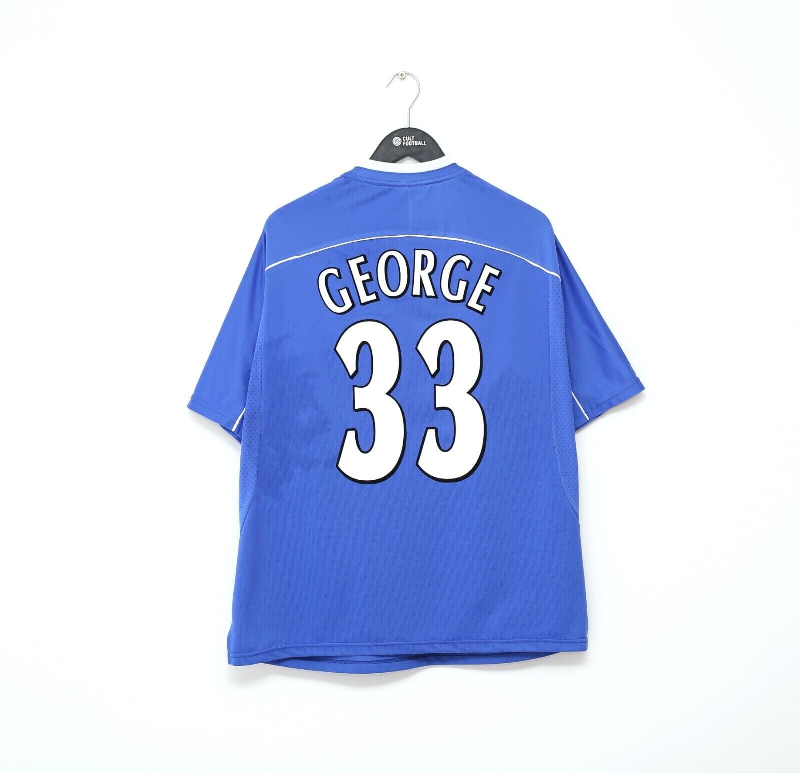 2001/02 GEORGE #33 Ipswich Town Vintage PUNCH UEFA Cup Football Shirt Jersey (L)