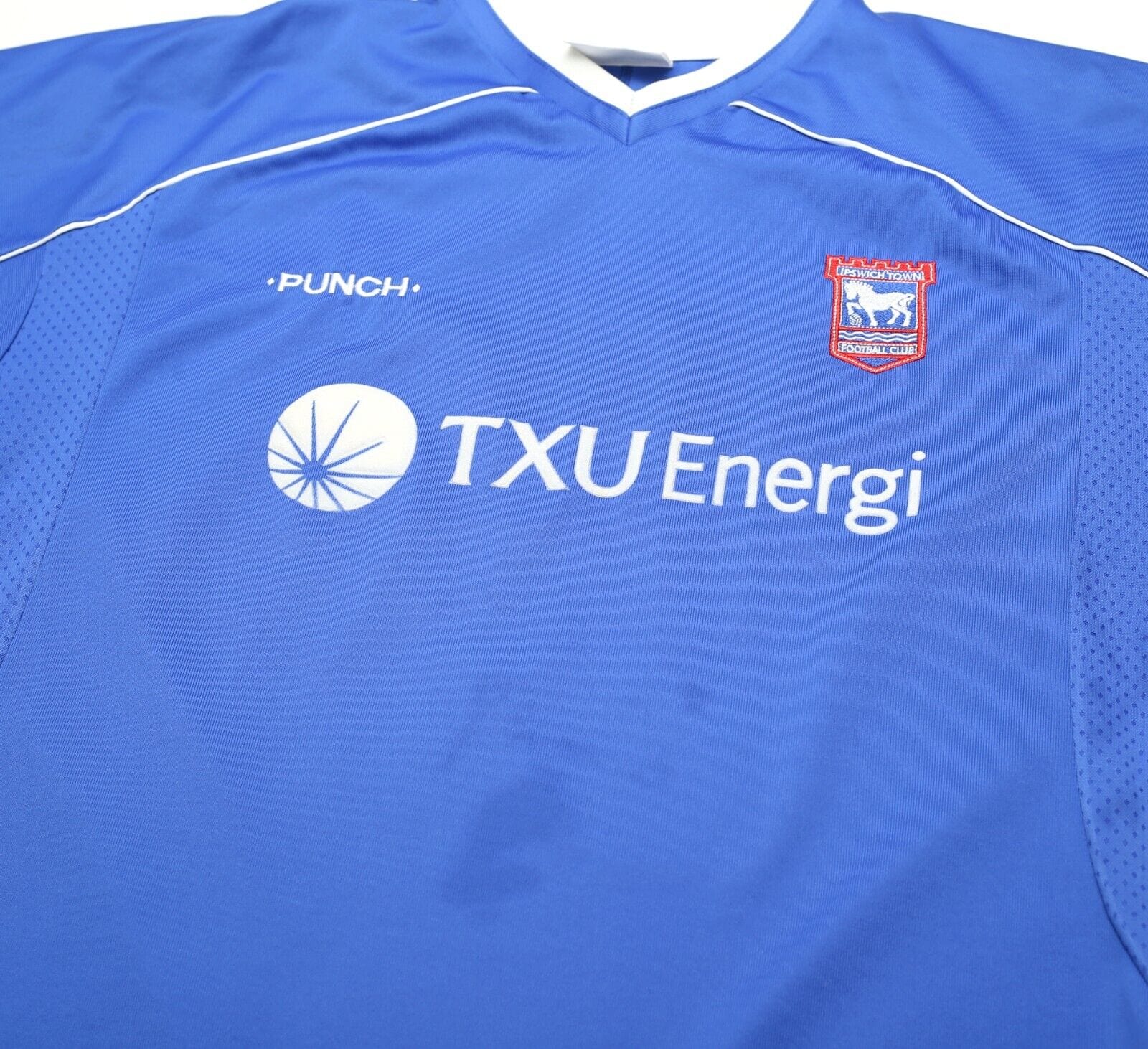 2001/02 GEORGE #33 Ipswich Town Vintage PUNCH UEFA Cup Football Shirt Jersey (L)
