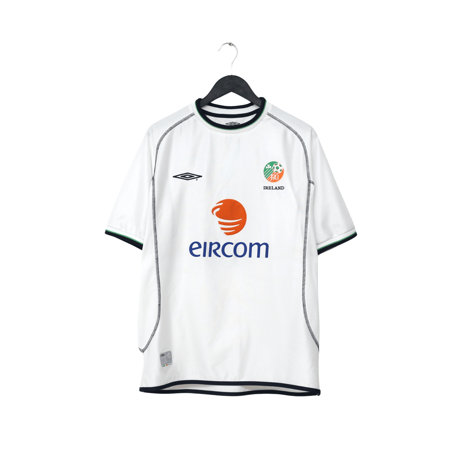 2001/02 Keane #6 Ireland Vintage Umbro Away Football Shirt (XL)