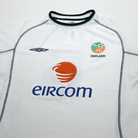 2001/02 Keane #6 Ireland Vintage Umbro Away Football Shirt (XL)