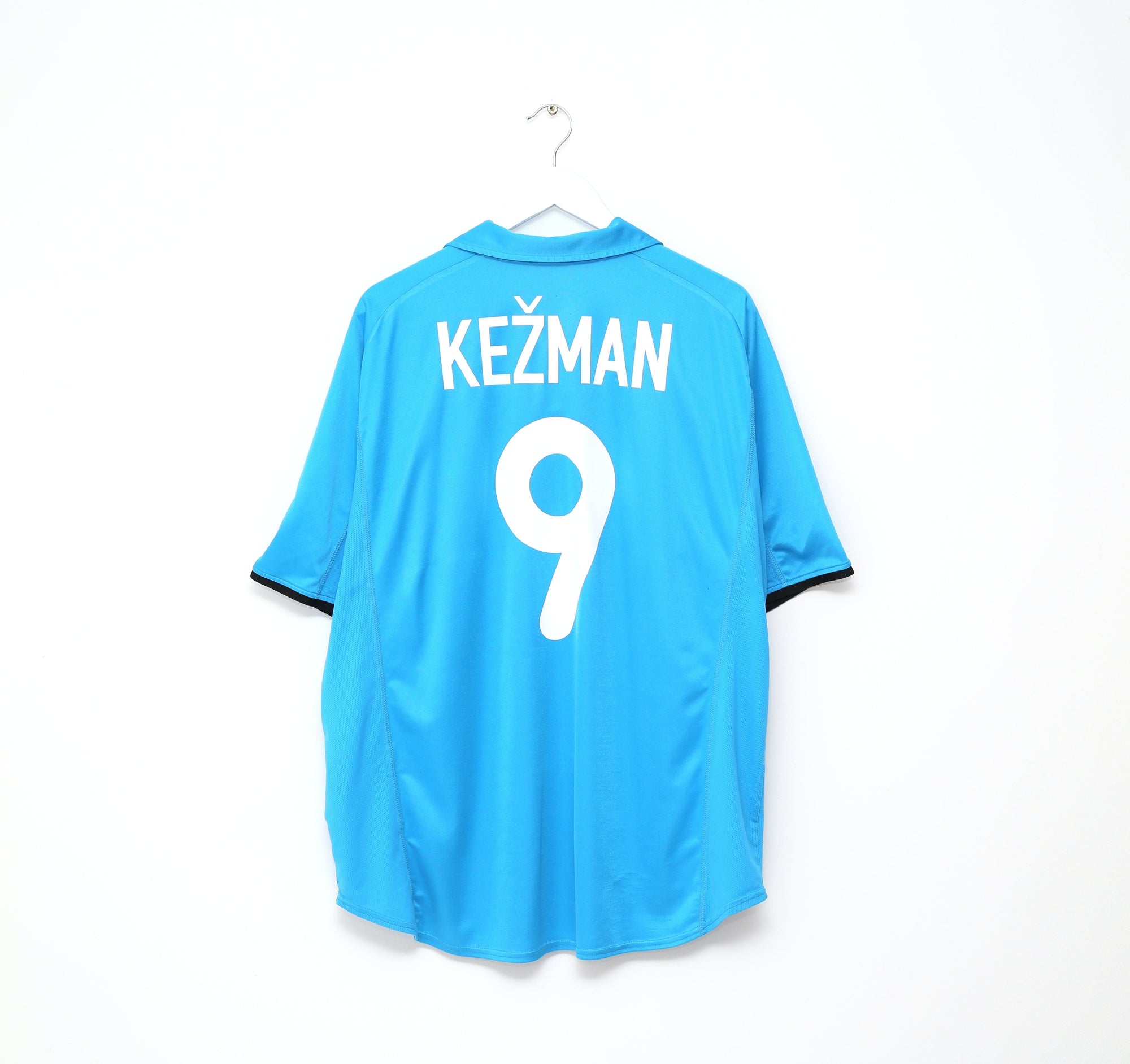 2001/02 KEZMAN #9 PSV Eindhoven Vintage Nike Away Football Shirt Jersey (XXL)