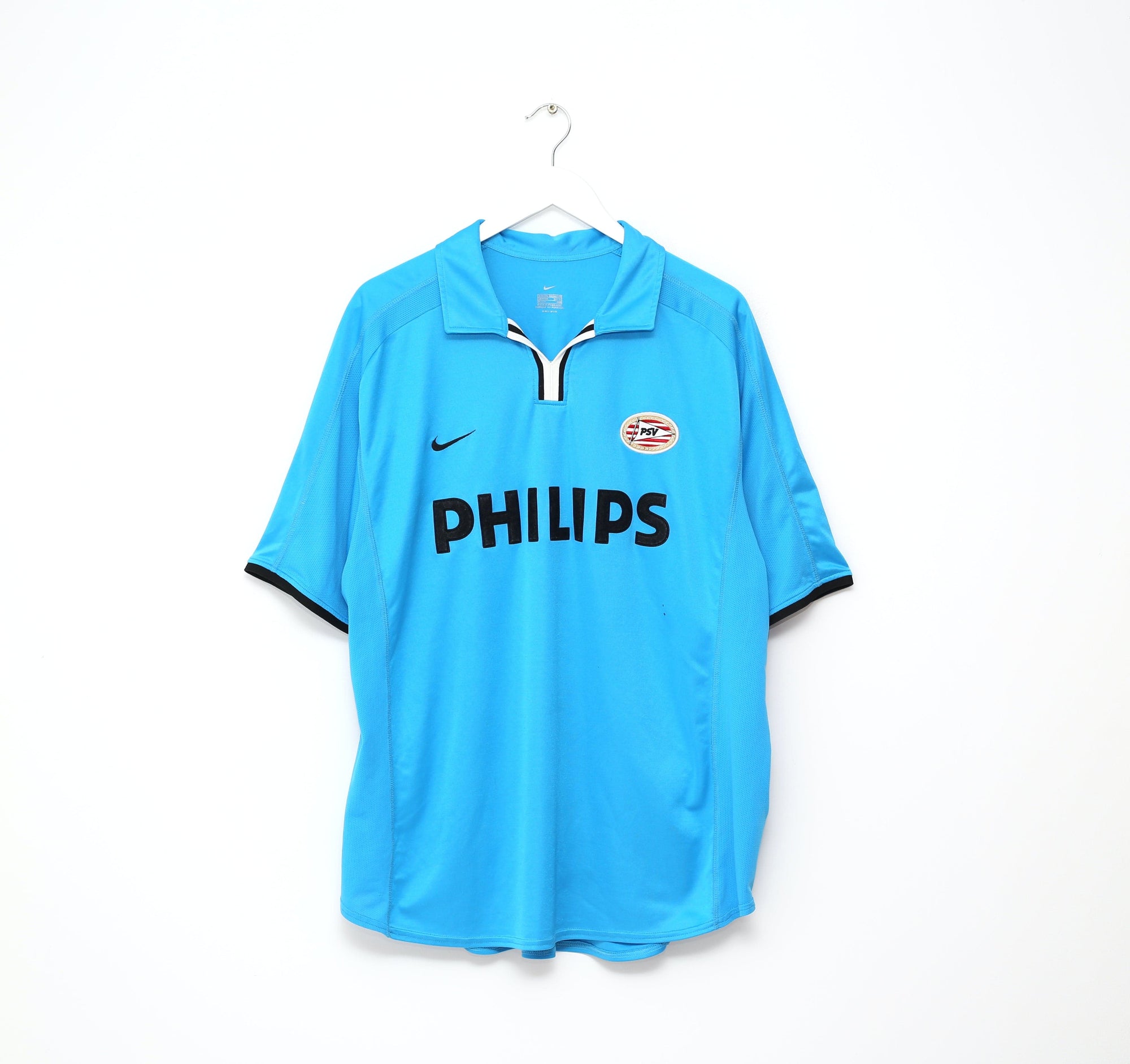 2001/02 KEZMAN #9 PSV Eindhoven Vintage Nike Away Football Shirt Jersey (XXL)