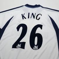 2001/02 King #26 Tottenham Hotspur Vintage adidas Home Football Shirt (M)