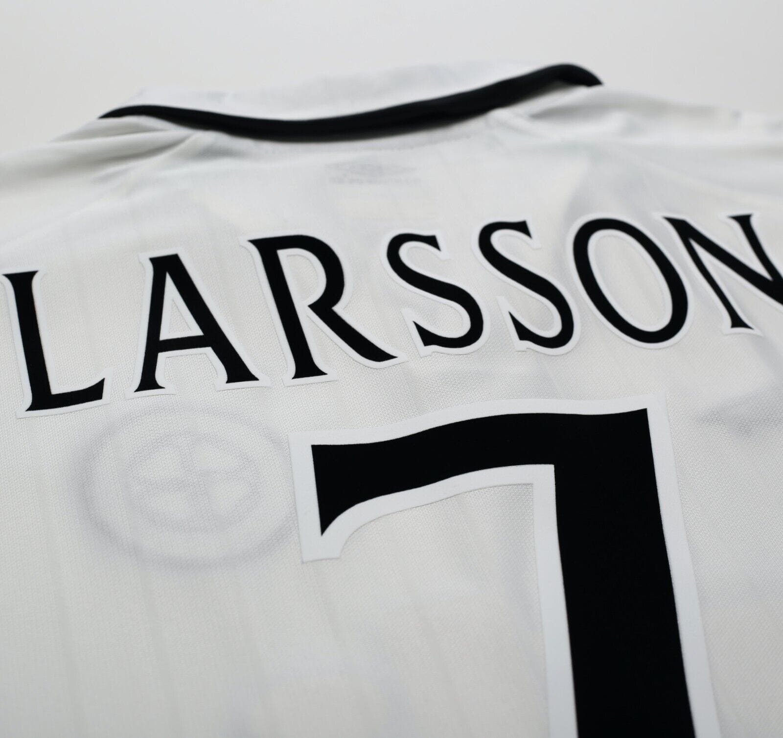 2001/02 LARSSON #7 Celtic Umbro European Away Football Shirt (S)