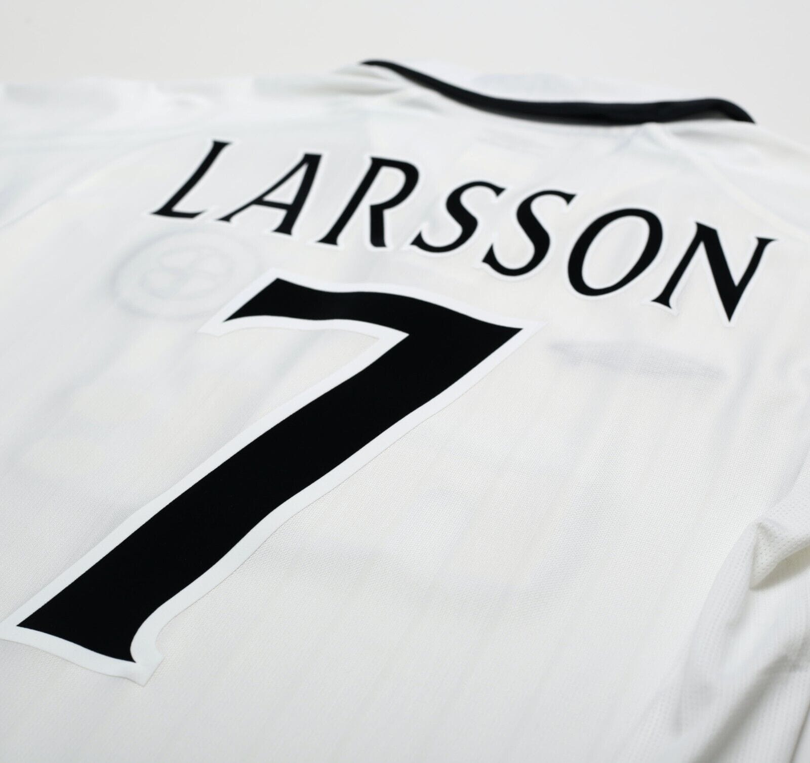 2001/02 LARSSON #7 Celtic Umbro European Away Football Shirt (S)