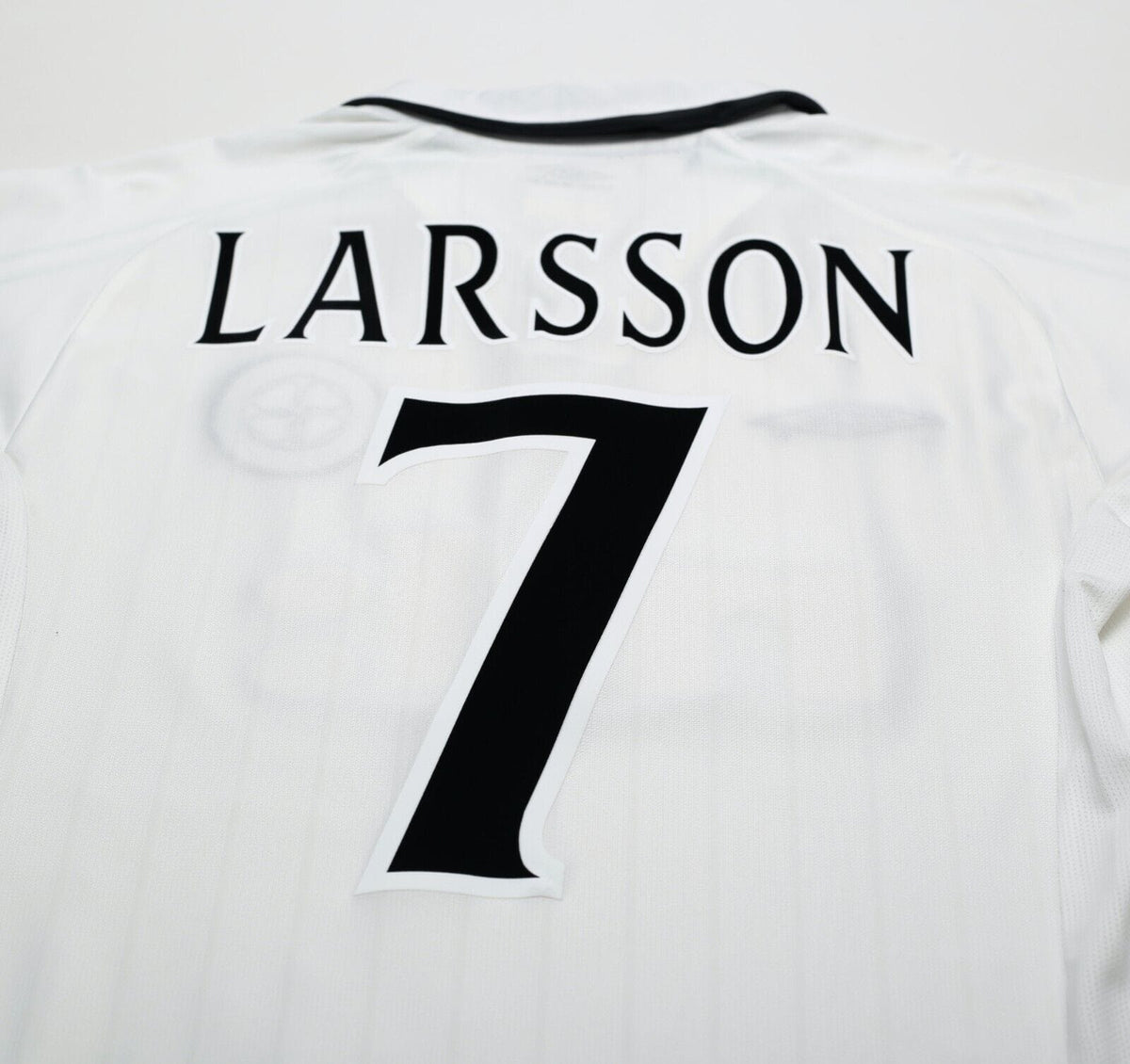 2001/02 LARSSON #7 Celtic Umbro European Away Football Shirt (S)