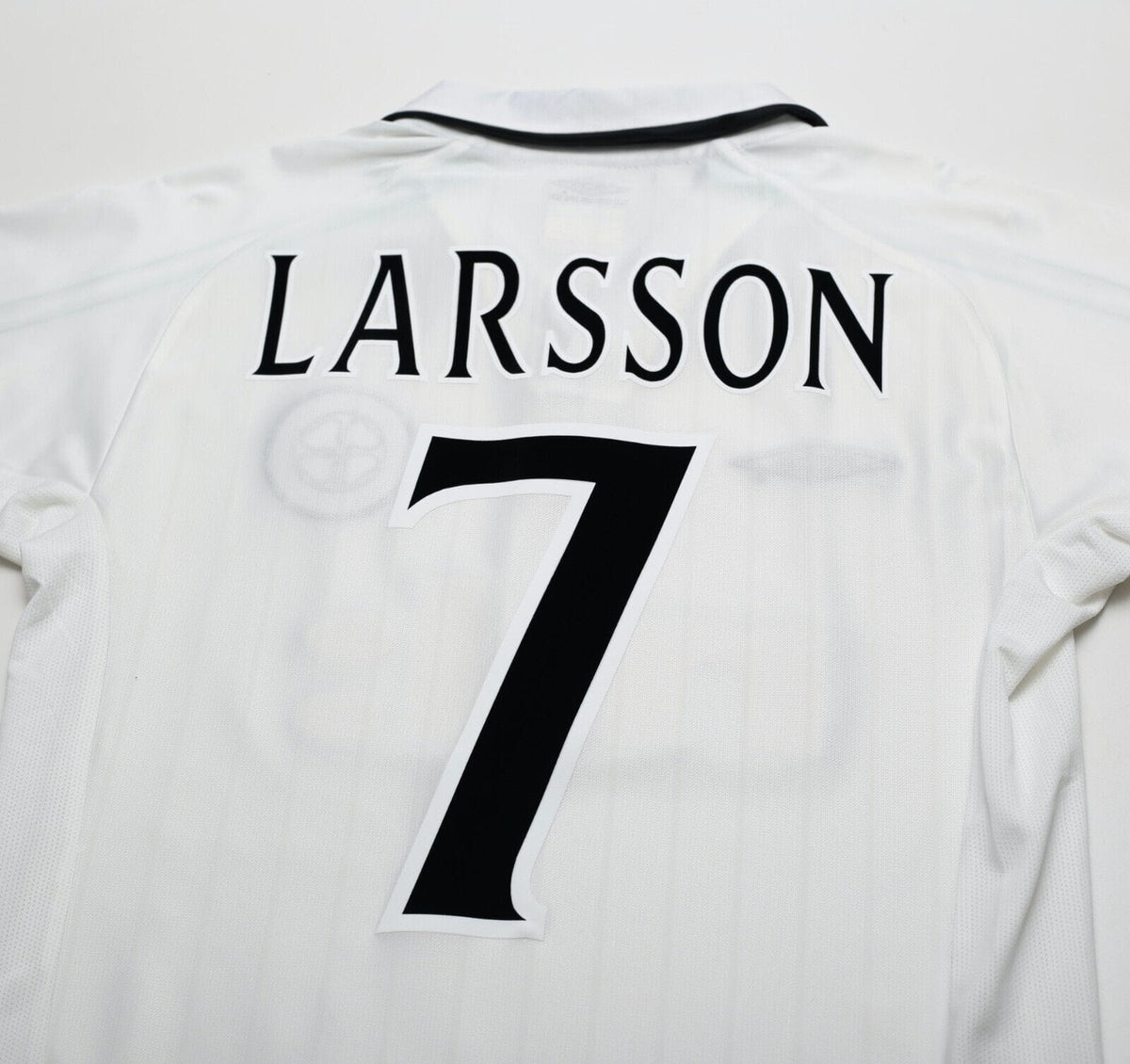 2001/02 LARSSON #7 Celtic Umbro European Away Football Shirt (S)