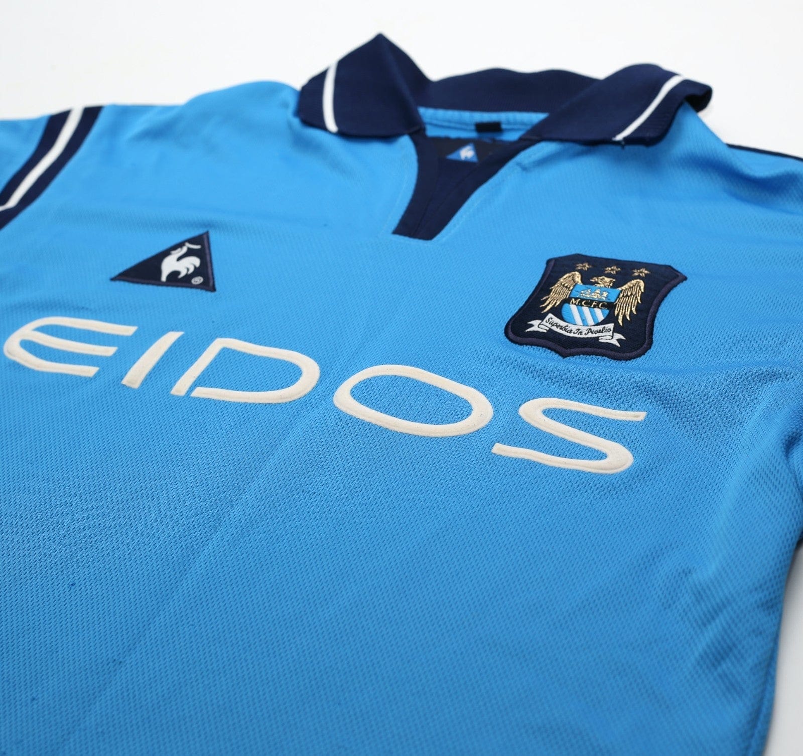 2001/02 MANCHESTER CITY Vintage LCS Home Football Shirt (S) 34/36