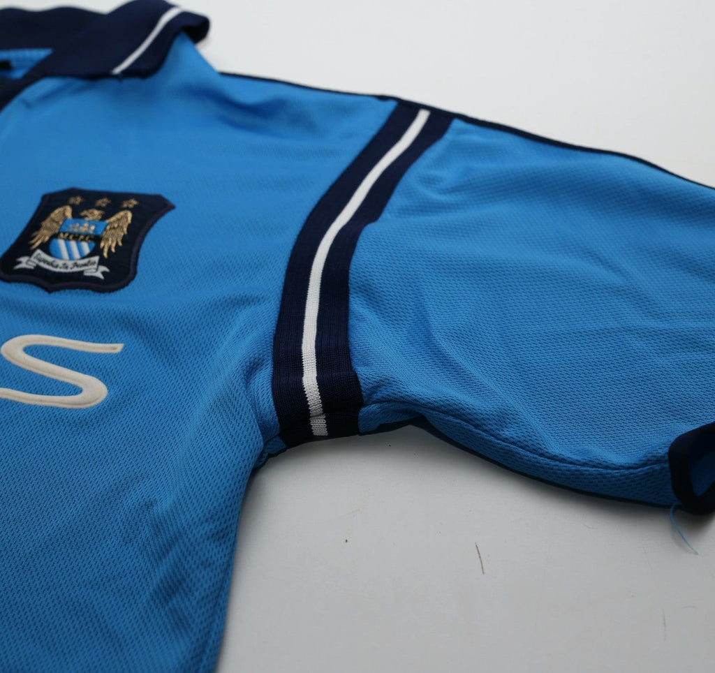 2001/02 MANCHESTER CITY Vintage LCS Home Football Shirt (S) 34/36