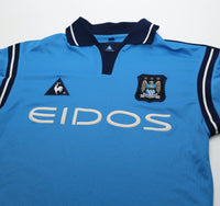 2001/02 MANCHESTER CITY Vintage LCS Home Football Shirt (S) 34/36