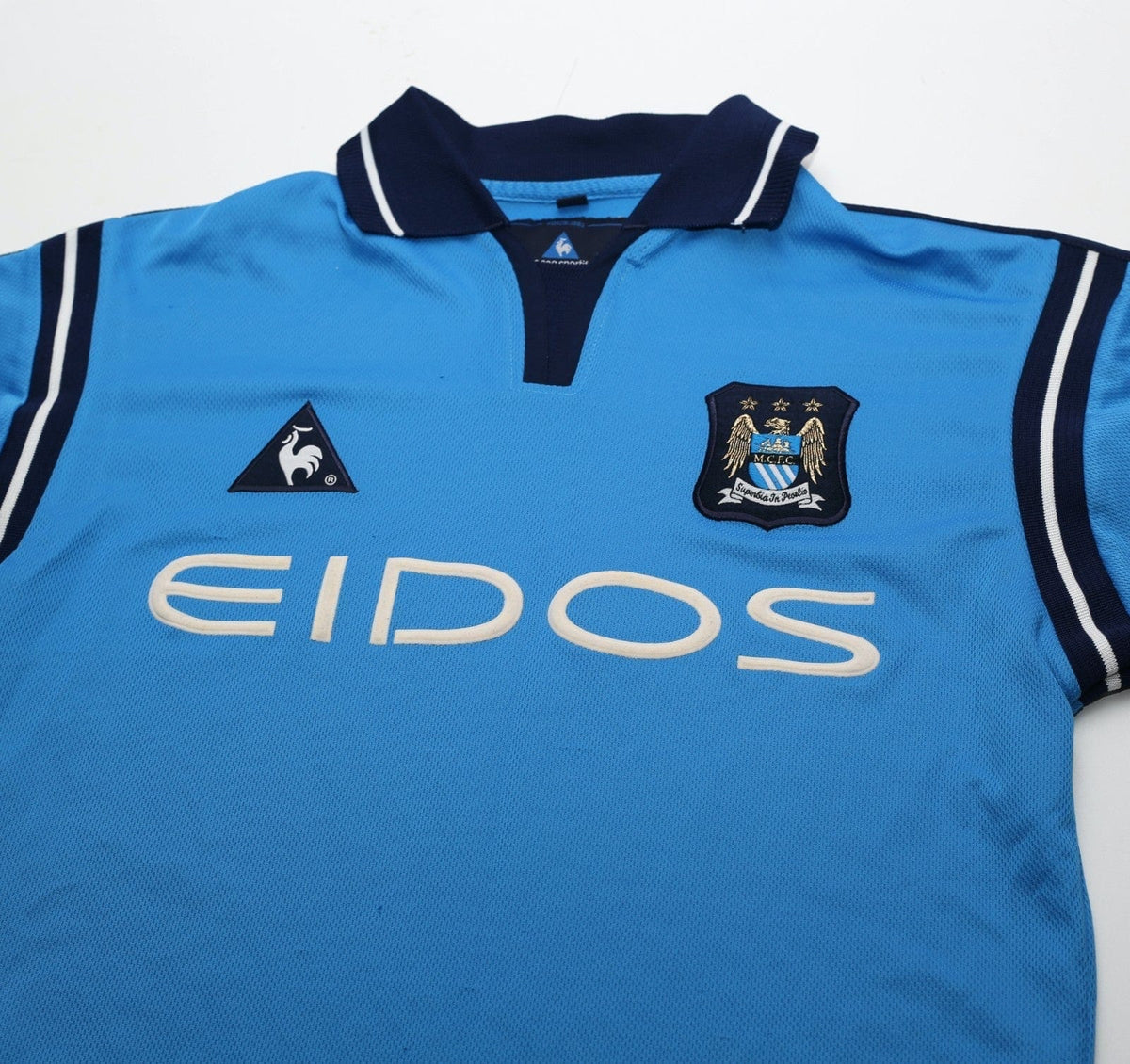 2001/02 MANCHESTER CITY Vintage LCS Home Football Shirt (S) 34/36