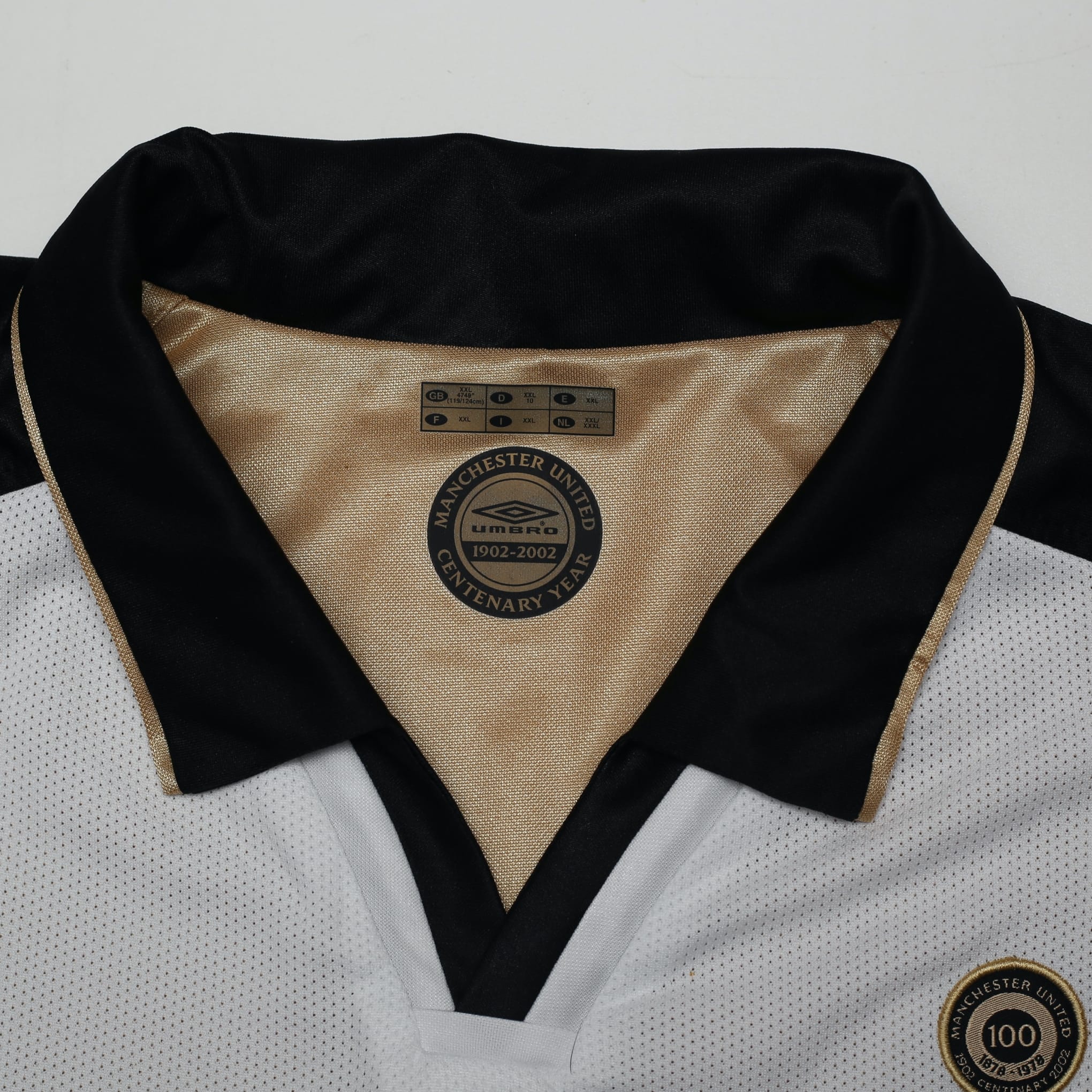 2001/02 Manchester United Vintage Umbro Centenary Away Football Shirt (XXL)