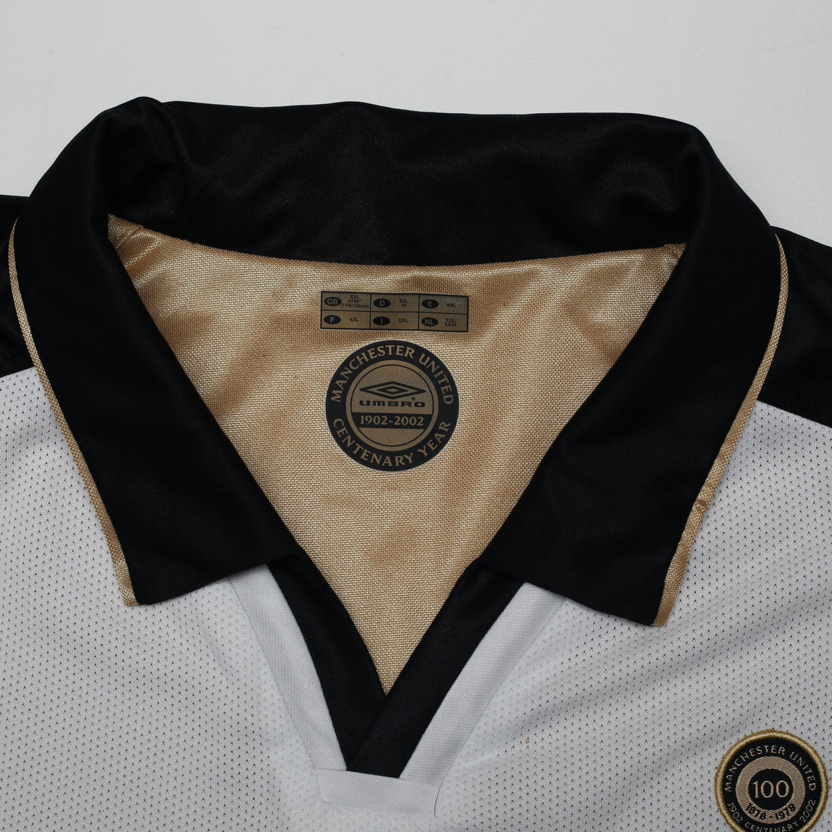 2001/02 Manchester United Vintage Umbro Centenary Away Football Shirt (XXL)