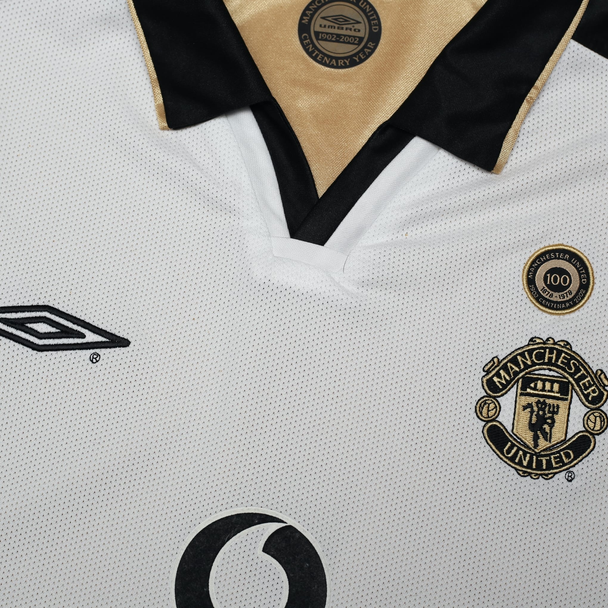 2001/02 Manchester United Vintage Umbro Centenary Away Football Shirt (XXL)