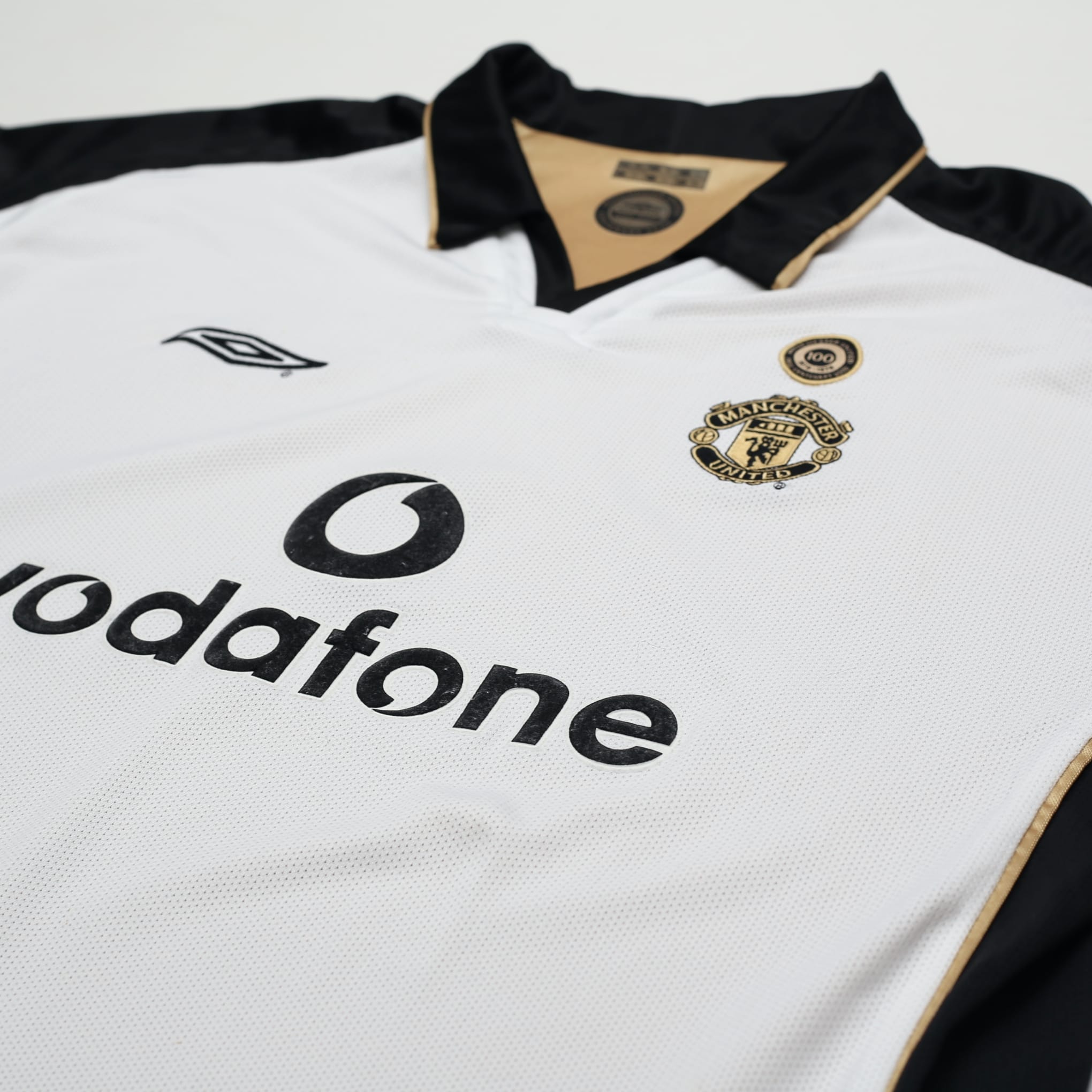 2001/02 Manchester United Vintage Umbro Centenary Away Football Shirt (XXL)