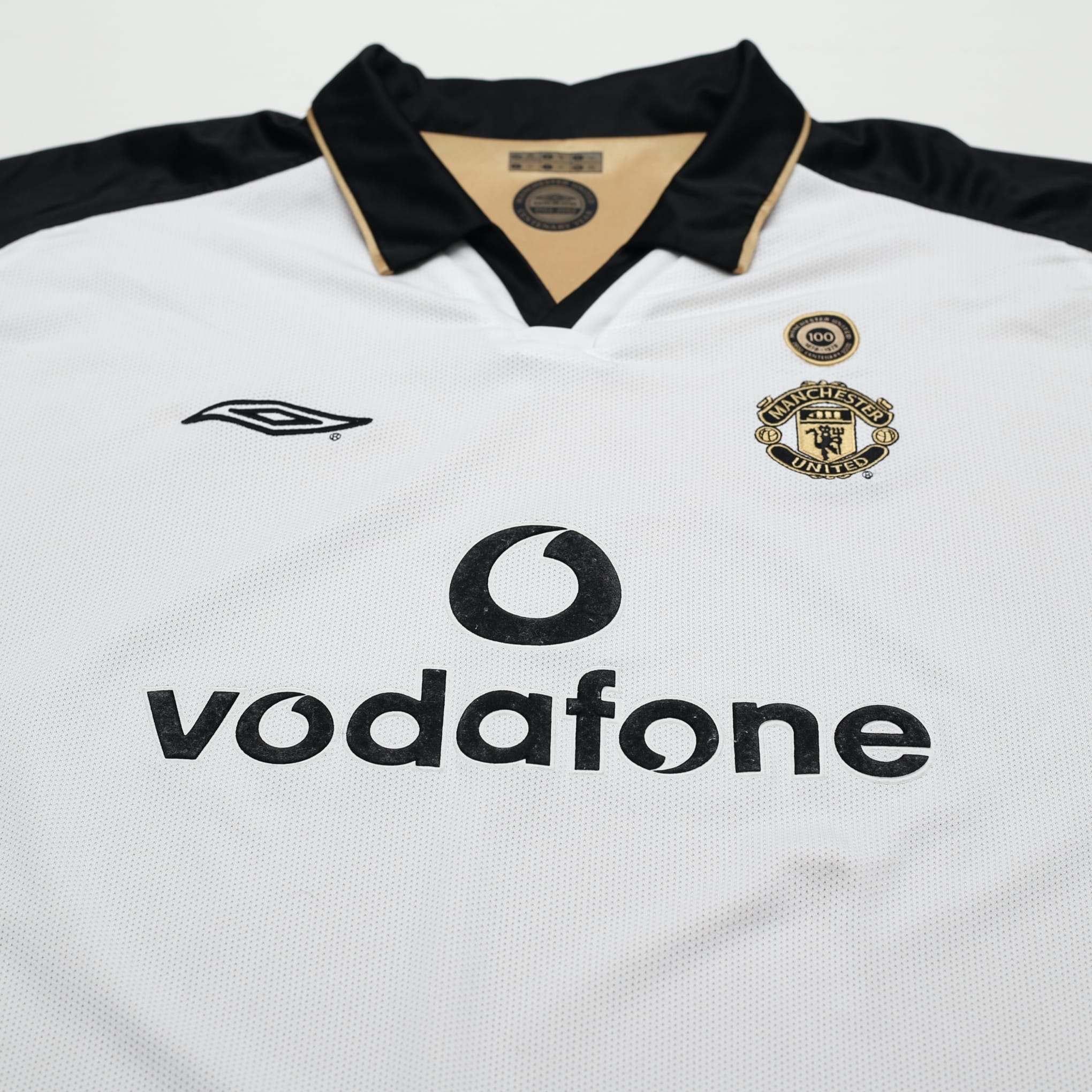 2001/02 Manchester United Vintage Umbro Centenary Away Football Shirt (XXL)