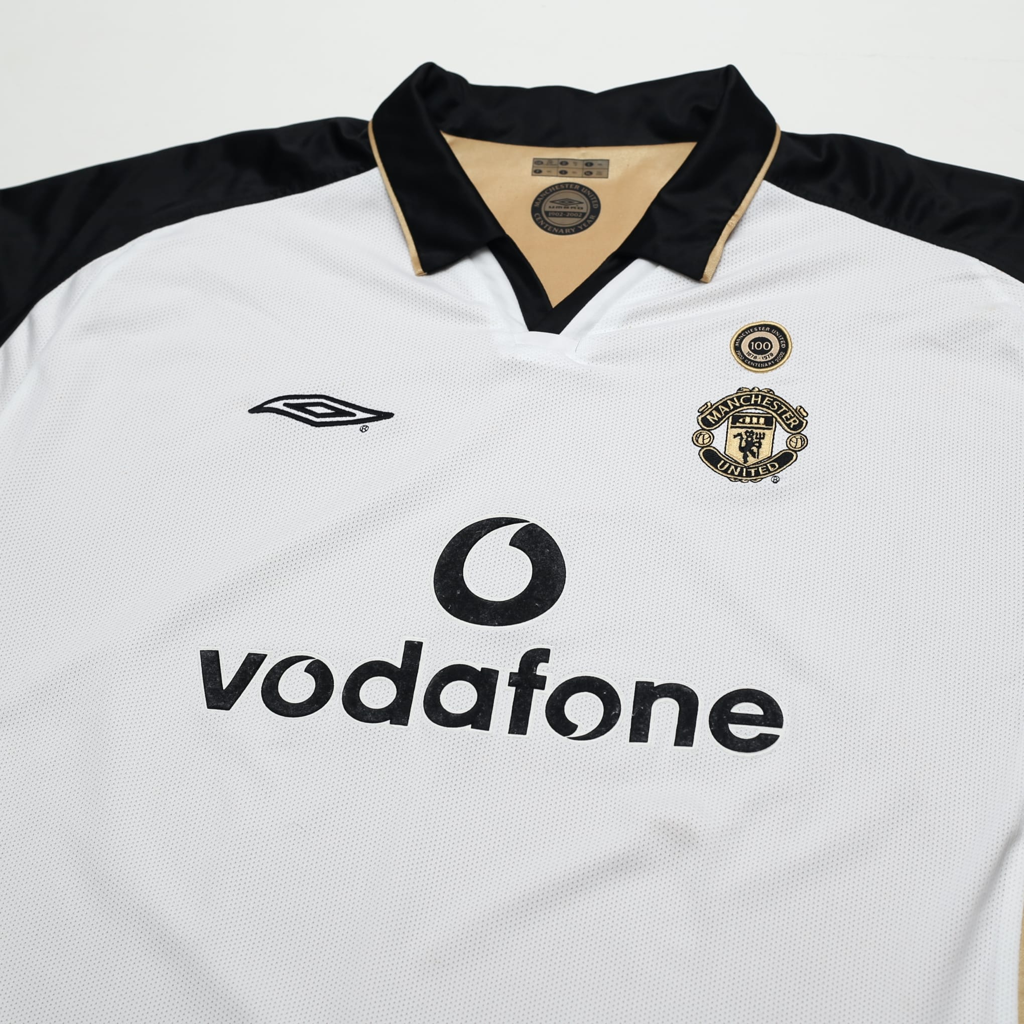 2001/02 Manchester United Vintage Umbro Centenary Away Football Shirt (XXL)