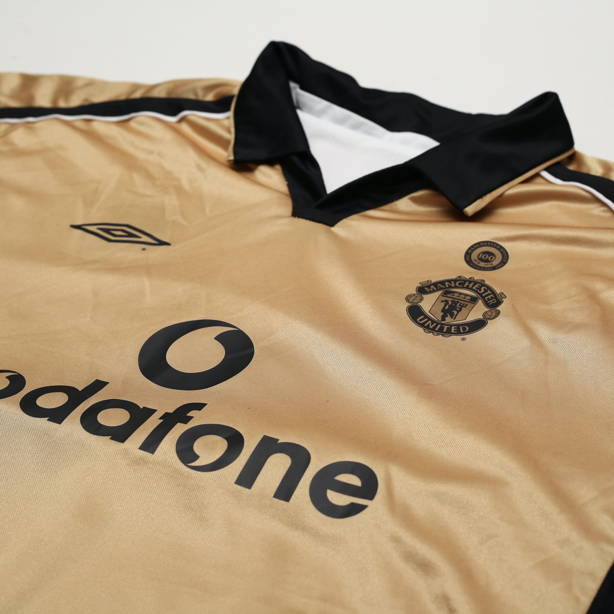 2001/02 Manchester United Vintage Umbro Centenary Away Football Shirt (XXL)