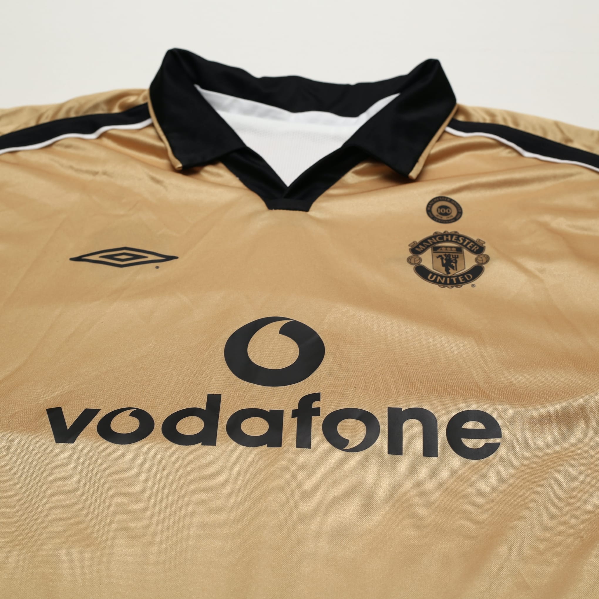 2001/02 Manchester United Vintage Umbro Centenary Away Football Shirt (XXL)