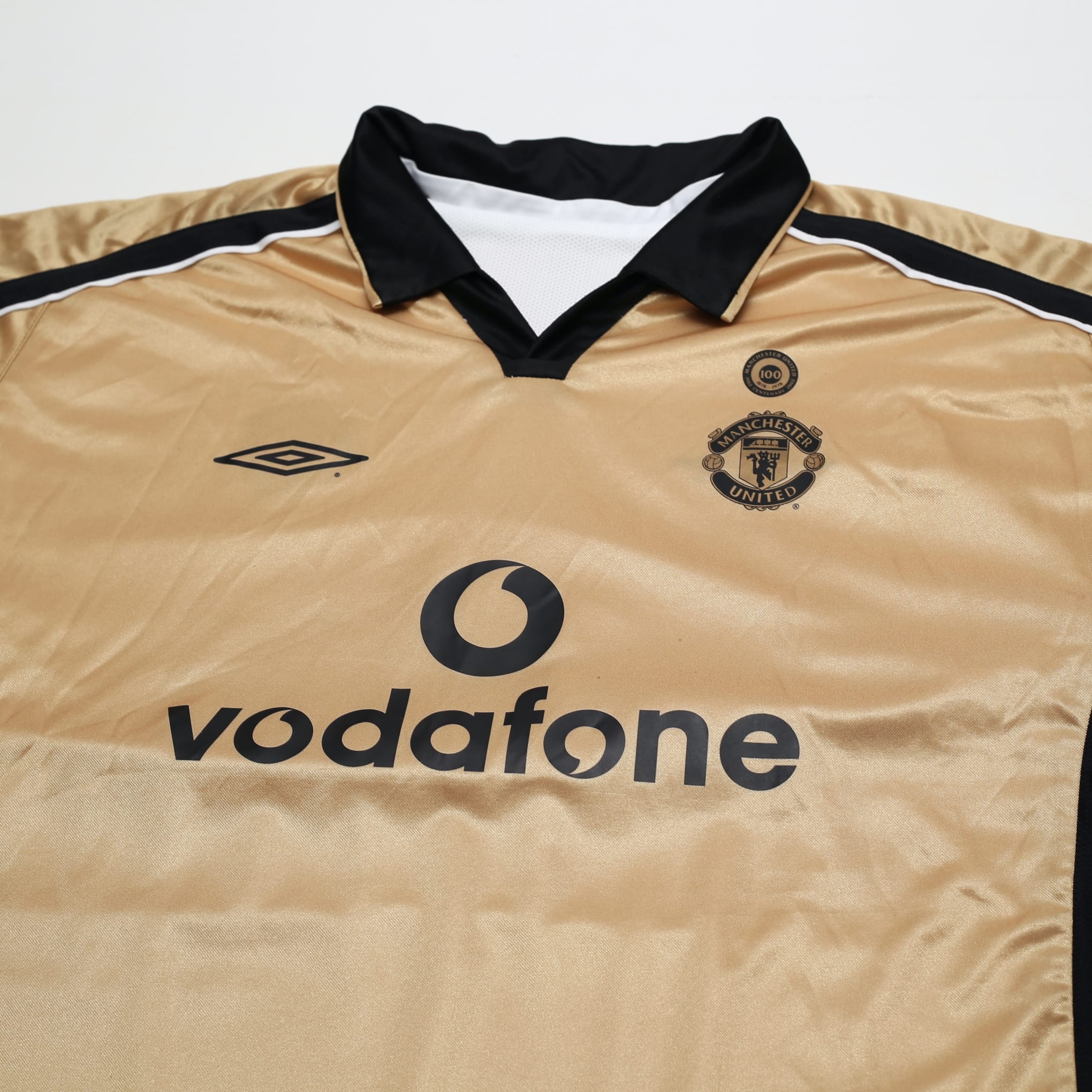 2001/02 Manchester United Vintage Umbro Centenary Away Football Shirt (XXL)