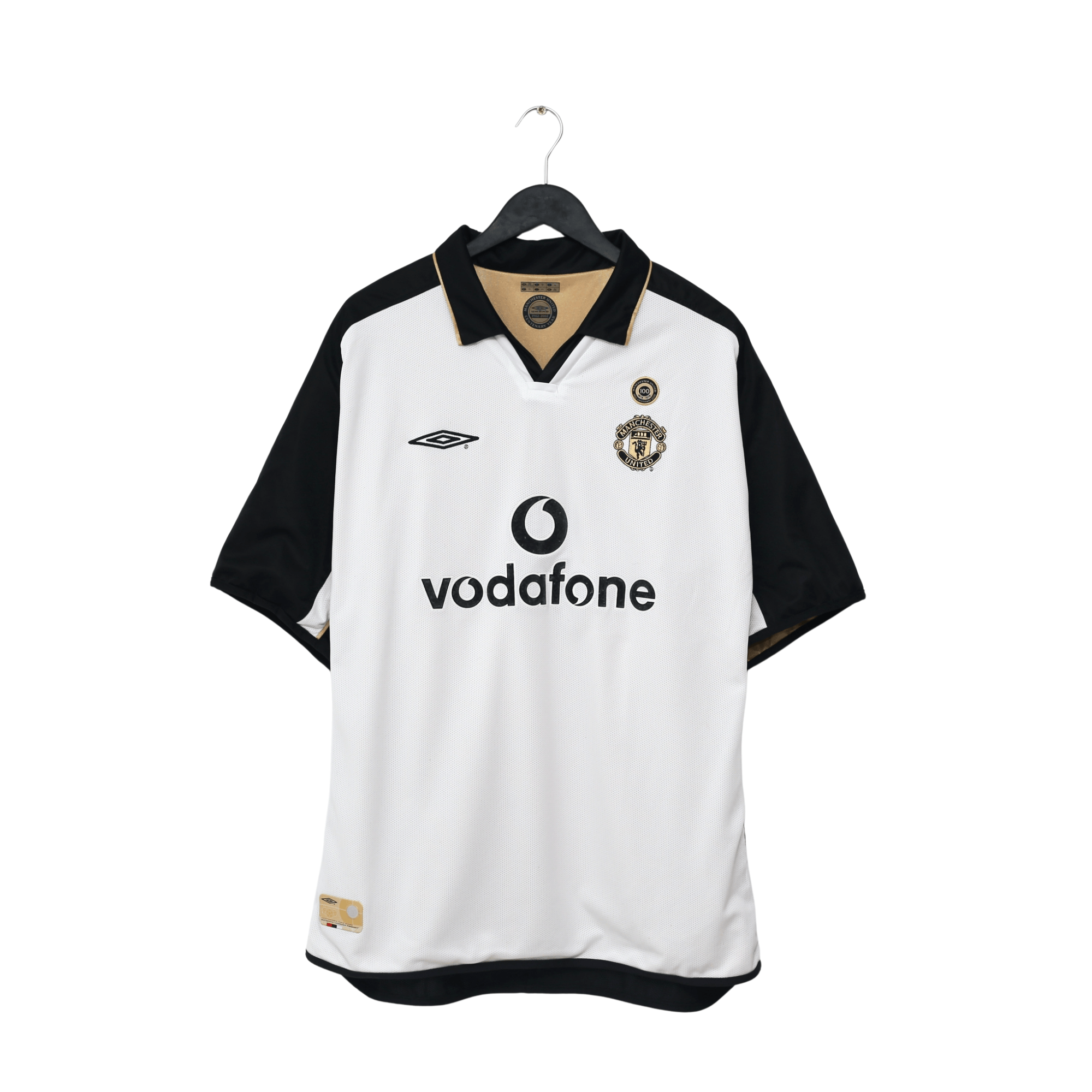 2001/02 Manchester United Vintage Umbro Centenary Away Football Shirt (XXL)