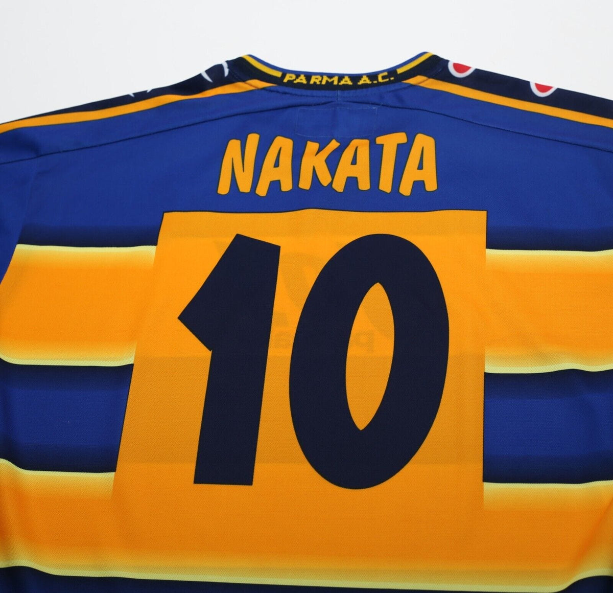 2001/02 NAKATA #10 Parma Vintage Champion Home Football Shirt Jersey (M/L)