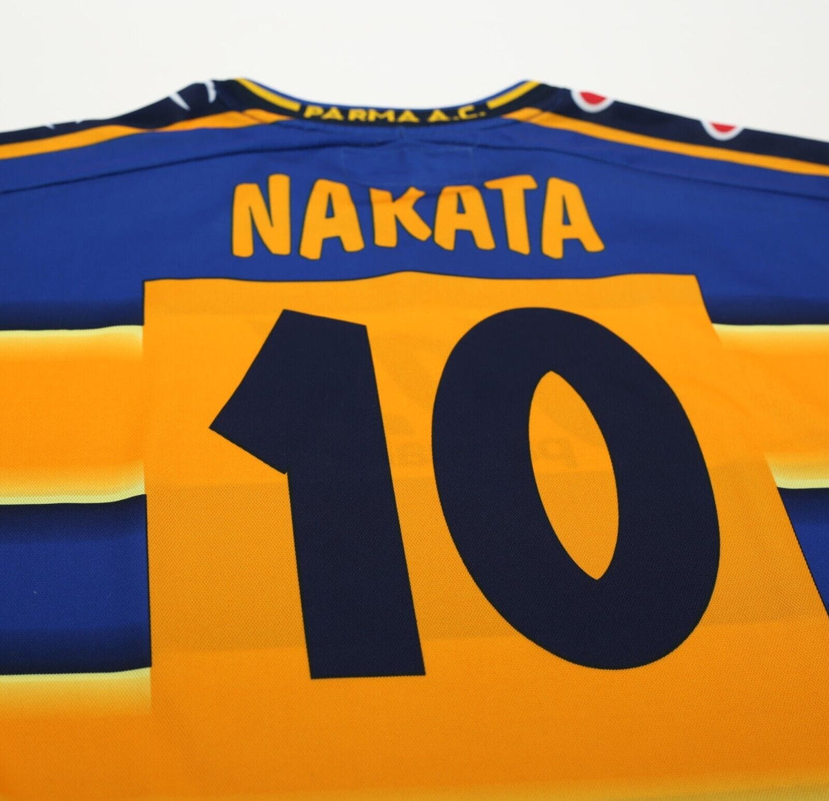 2001/02 NAKATA #10 Parma Vintage Champion Home Football Shirt Jersey (M/L)