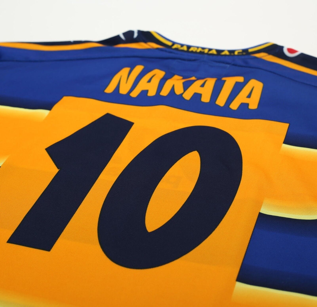 2001/02 NAKATA #10 Parma Vintage Champion Home Football Shirt Jersey (M/L)