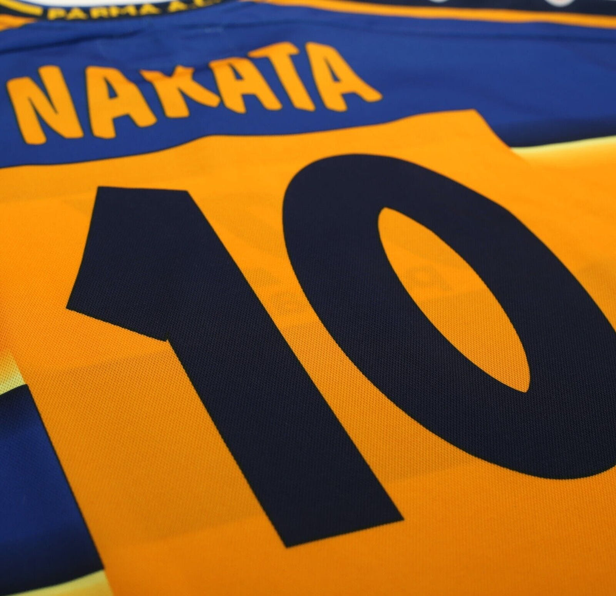 2001/02 NAKATA #10 Parma Vintage Champion Home Football Shirt Jersey (M/L)