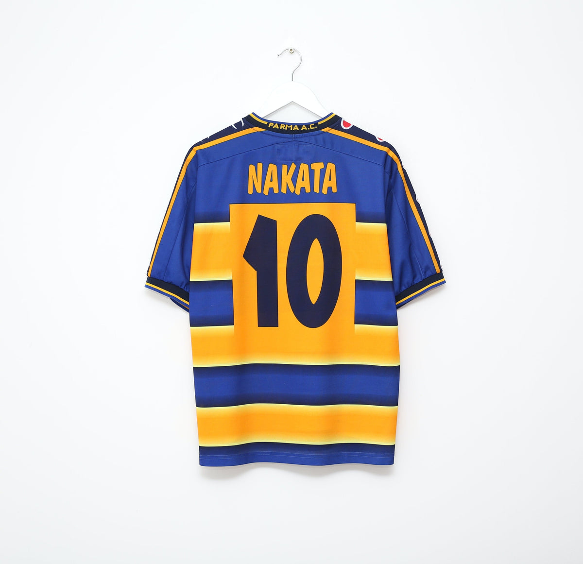 2001/02 NAKATA #10 Parma Vintage Champion Home Football Shirt Jersey (M/L)