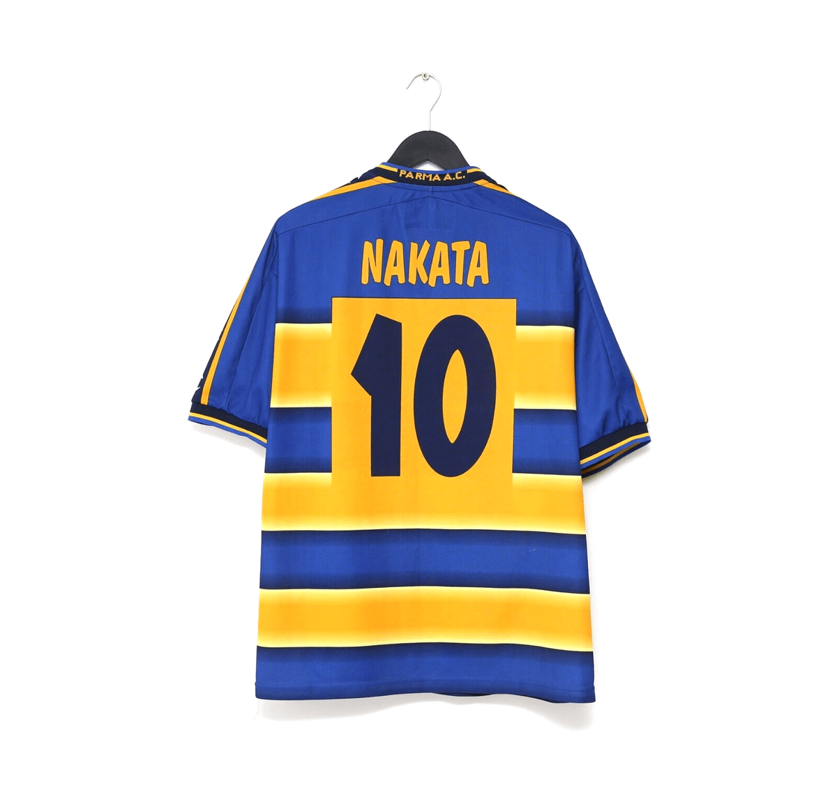 2001/02 NAKATA #10 Parma Vintage Champion Home Football Shirt Jersey (XL)