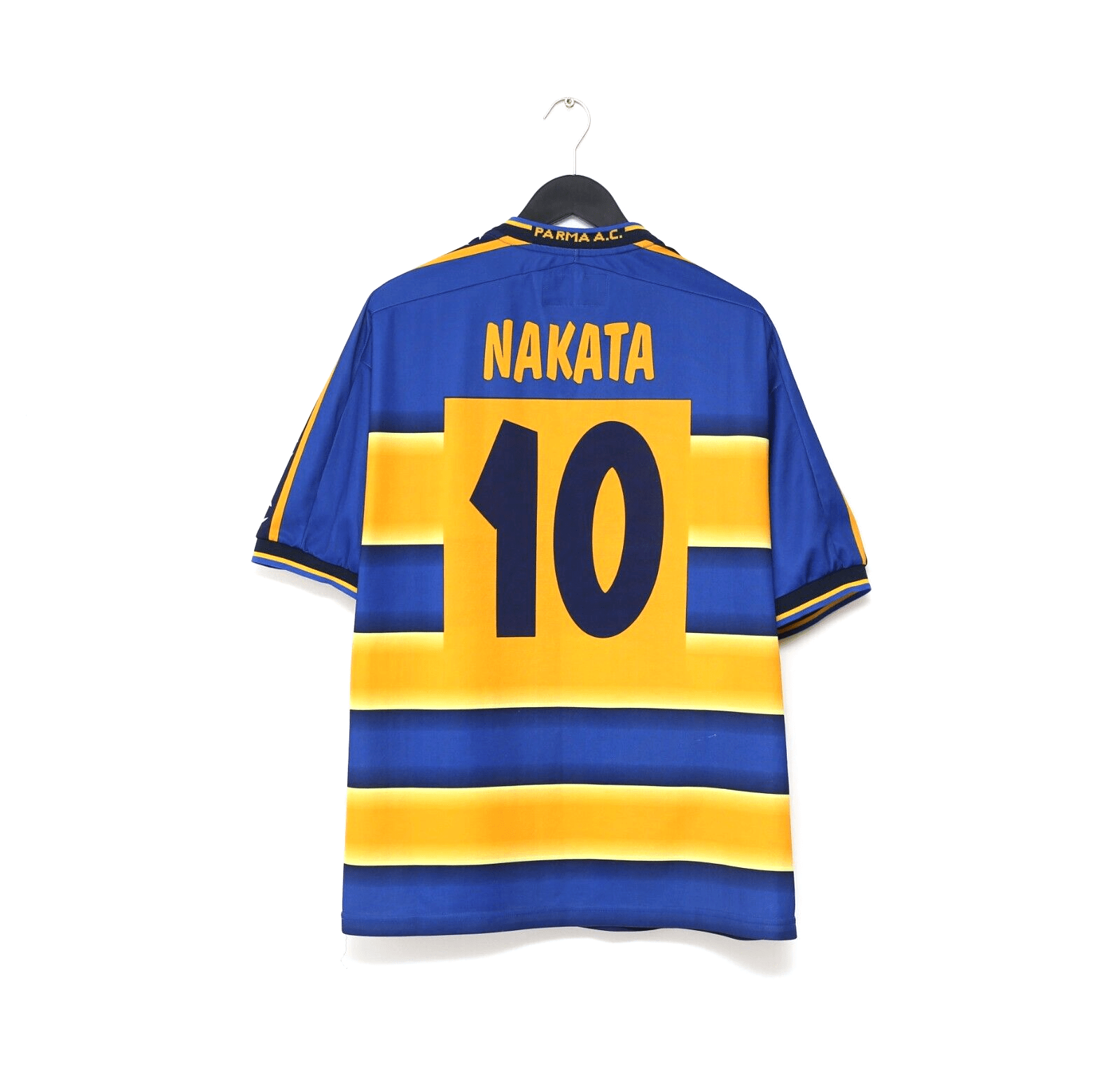 2001 02 NAKATA 10 Parma Vintage Champion Home Football Shirt Jersey Football Shirt Collective