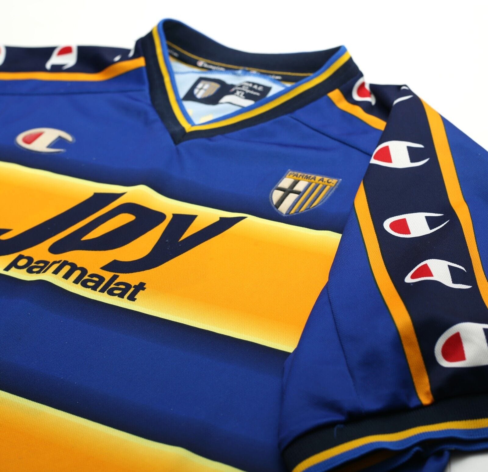 2001/02 NAKATA #10 Parma Vintage Champion Home Football Shirt Jersey (XL)