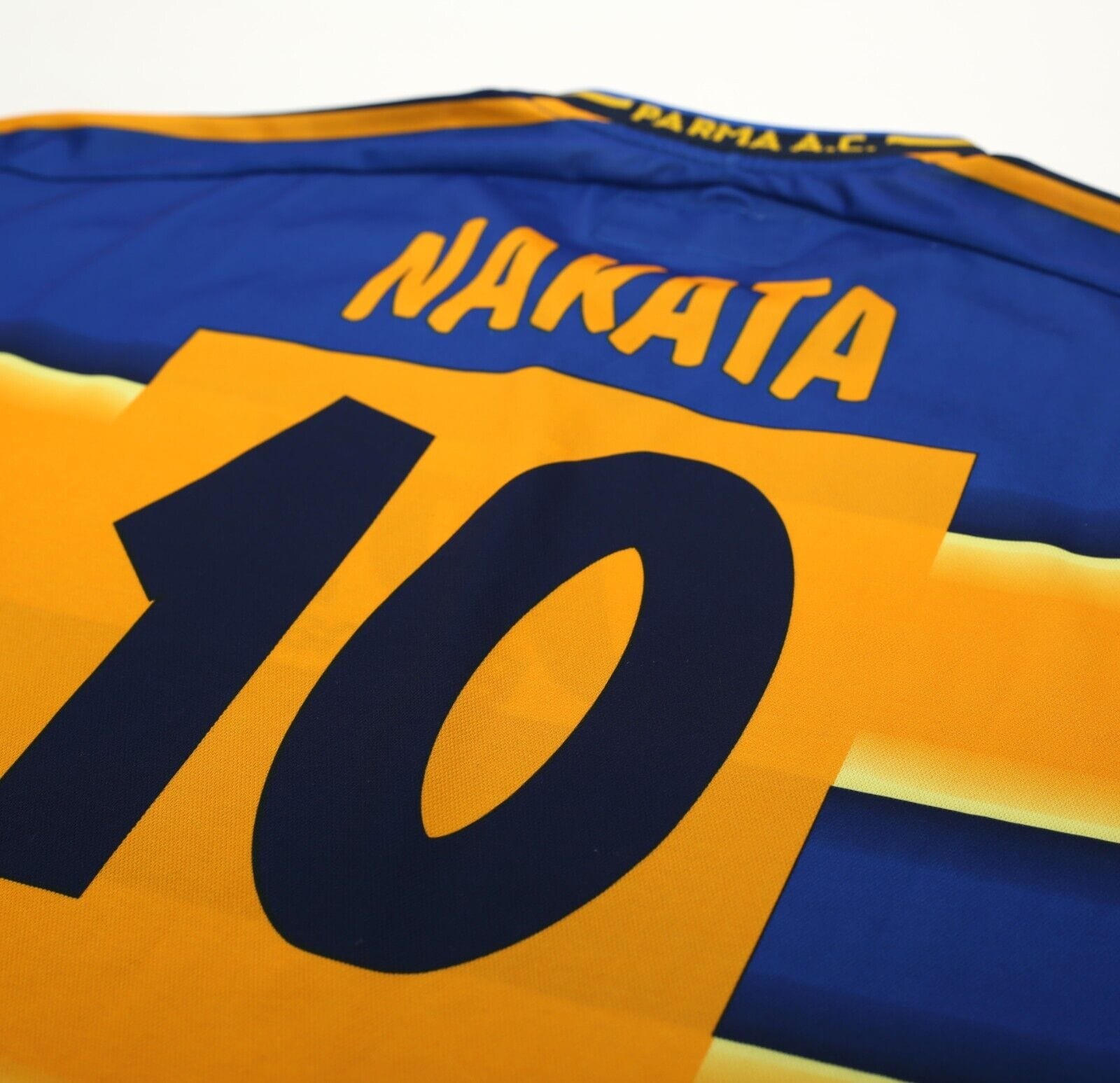 2001/02 NAKATA #10 Parma Vintage Champion Home Football Shirt Jersey (XL)