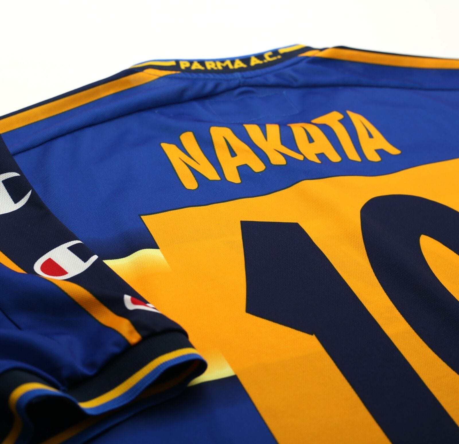 2001/02 NAKATA #10 Parma Vintage Champion Home Football Shirt Jersey (XL)