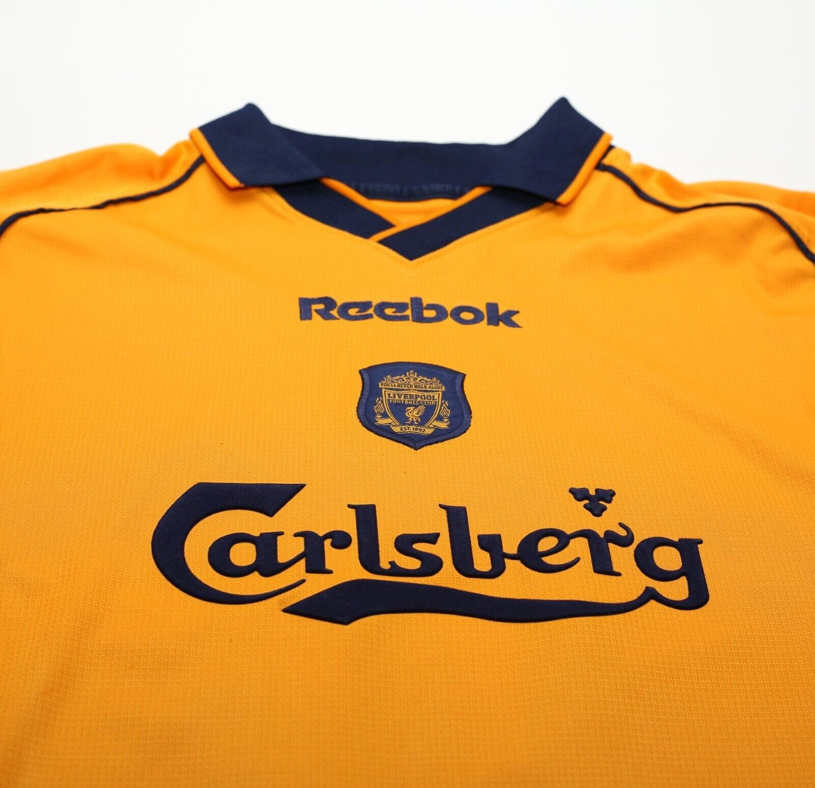 2001/02 OWEN #10 Liverpool Vintage Reebok Away Football Shirt Jersey (M)
