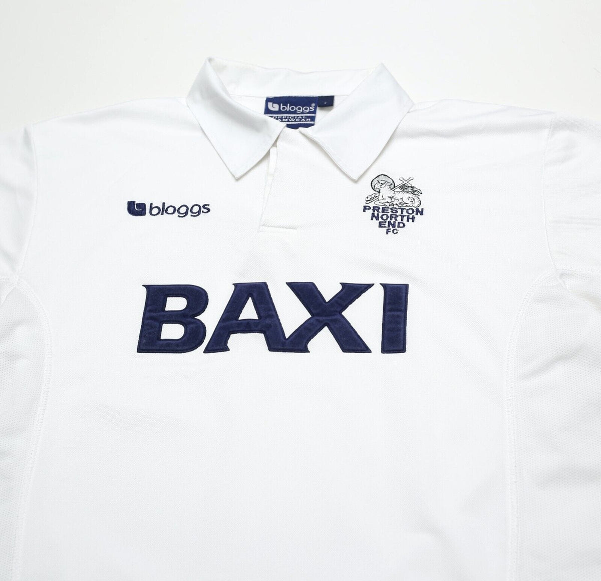 2001/02 PRESTON NORTH END Vintage Bloggs Home Football Shirt (L)