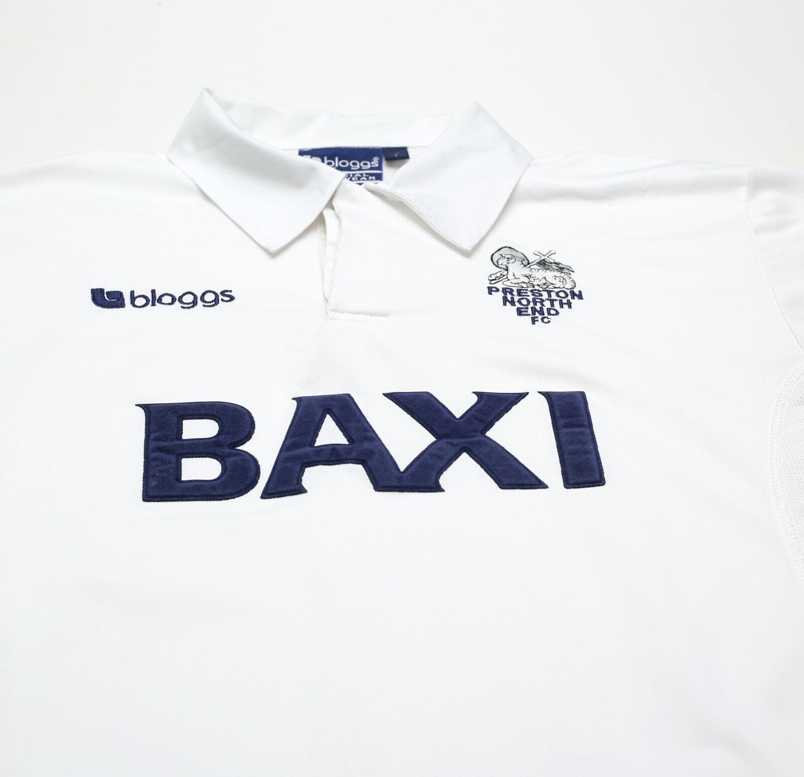 2001/02 PRESTON NORTH END Vintage Bloggs Home Football Shirt (L)