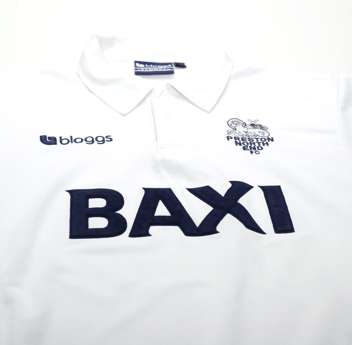 2001/02 PRESTON NORTH END Vintage Bloggs Home Football Shirt (M)
