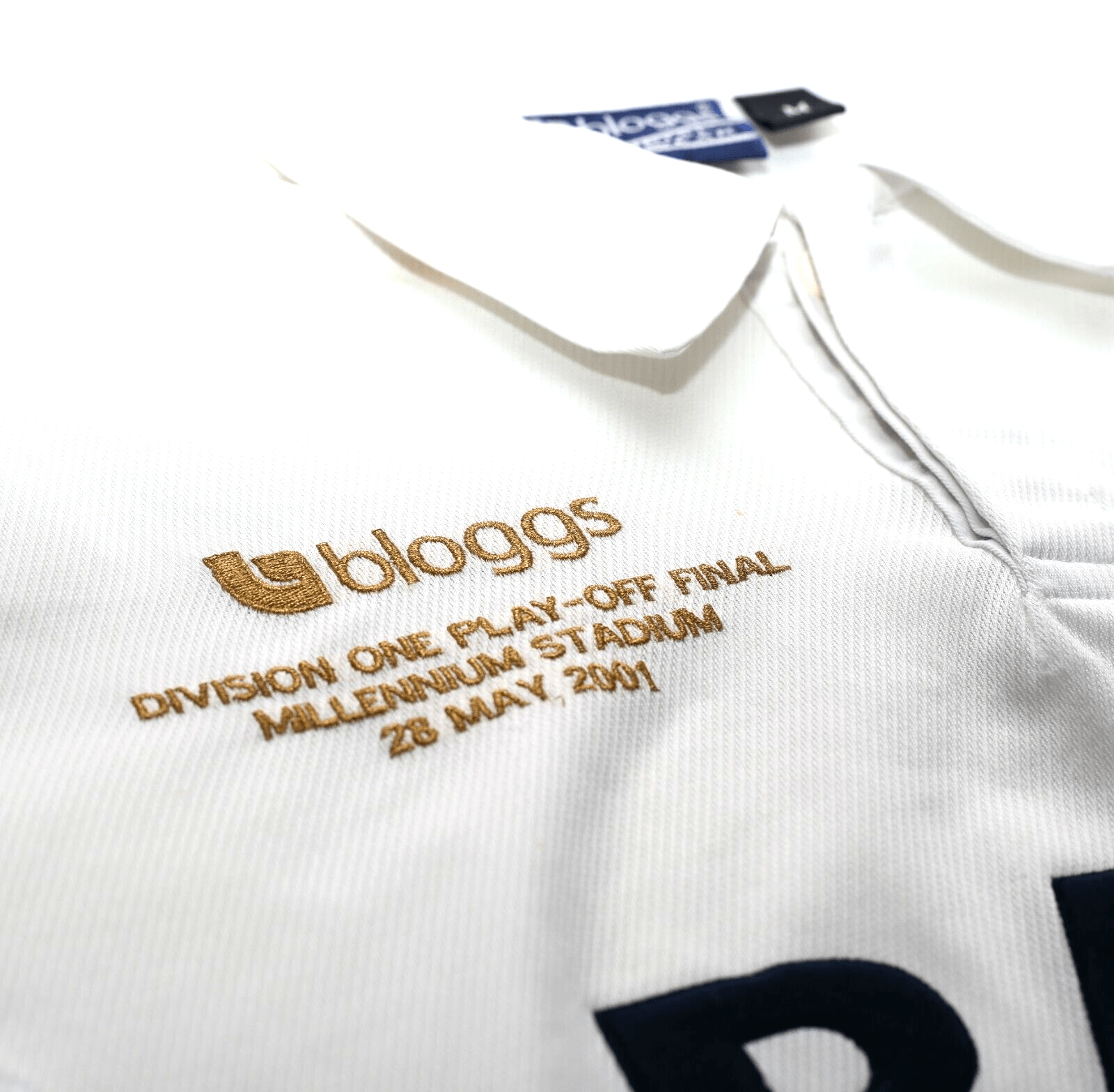2001/02 PRESTON NORTH END Vintage Bloggs PLAY OFF FINAL Home Football Shirt (M)