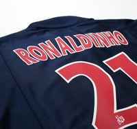 2001/02 RONALDINHO #21 PSG Vintage Nike Home Football Shirt (XXL)  Paris